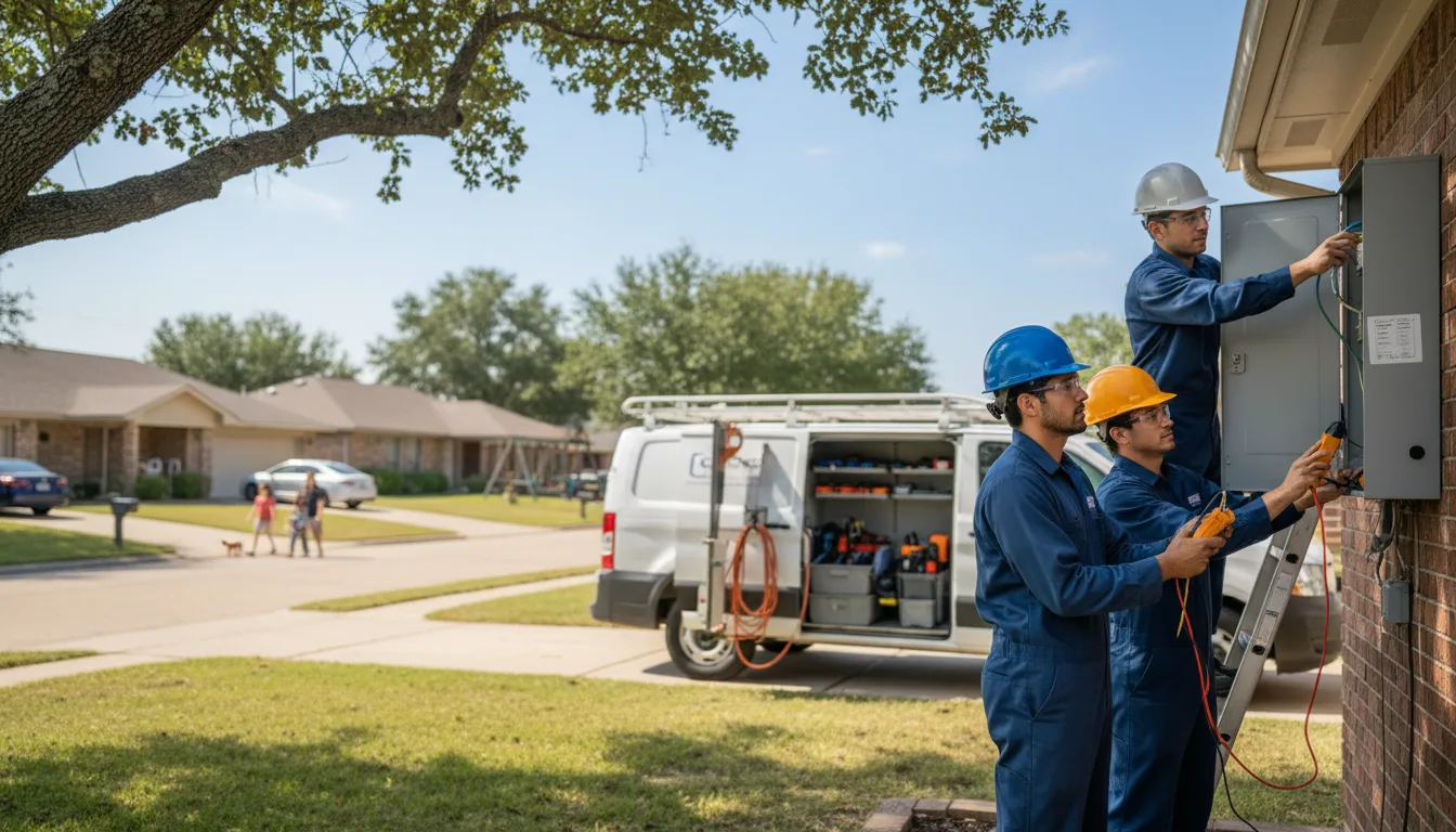 Certified electrician providing emergency electrical services in Olton, TX
